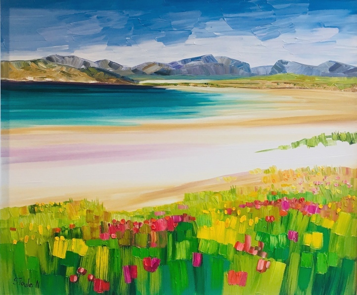 'Beach and Machair, Luskentyre' by artist Sheila Fowler
